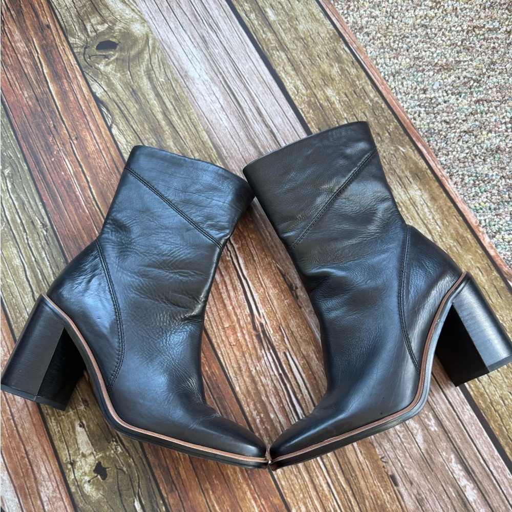 Franco Sarto Leather Stevie Booties